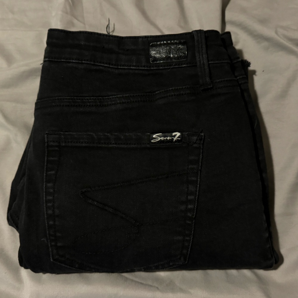 Size 12 seven black skinny jeans with gray